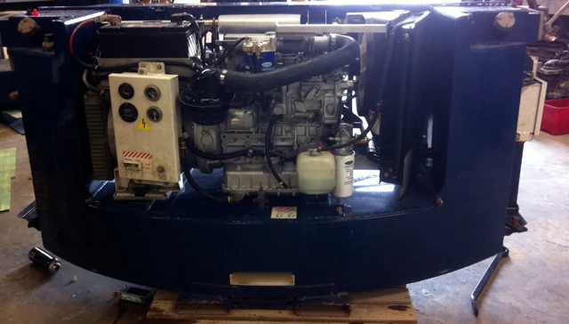 Carrier 15 kW clip-on generators — equipment and installation detail