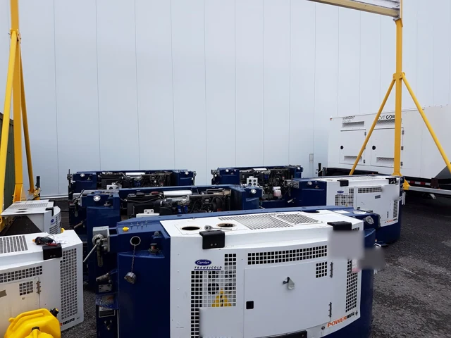 Carrier 15 kW clip-on generators — equipment and installation detail