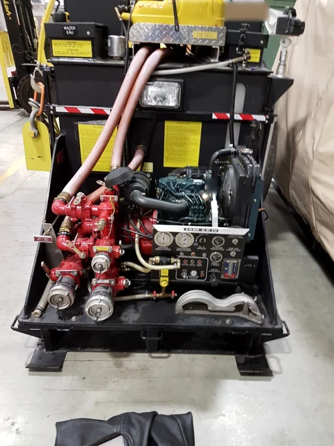 Deployable firefighting units (DFFUs) — equipment and installation detail