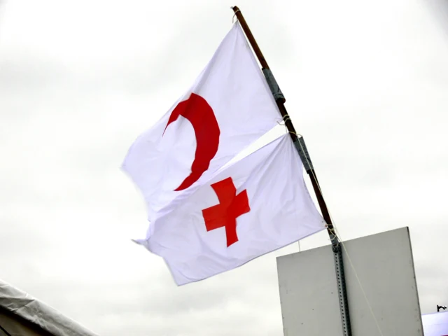 Red Cross hospital electrical installation — equipment and installation detail